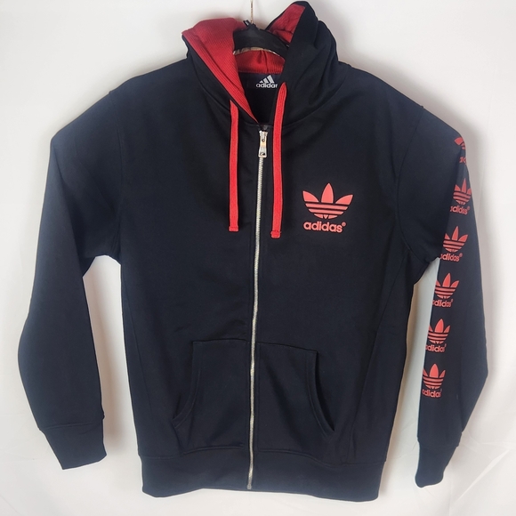 adidas Other - Adidas Men's Black and Red Hoodie&Pants